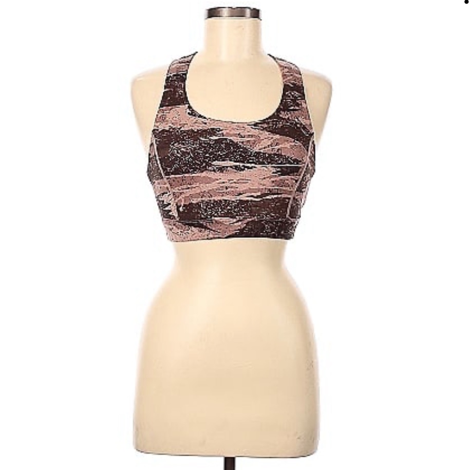 Glyder Pink Sparkle Sports Bra Sz Xs Nwt!